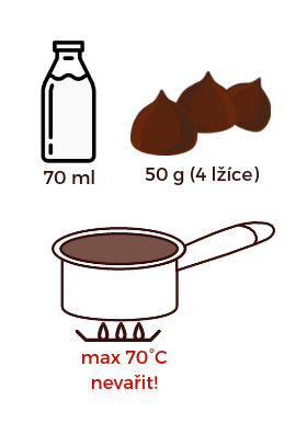 Horka cokolada priprava